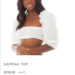 ARE YOU AM I NEW white eyelet sasha top. Worn once and dry cleaned after!